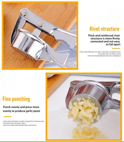 Robuste Knoblauchpresse aus Edelstahl – Profi-Messer