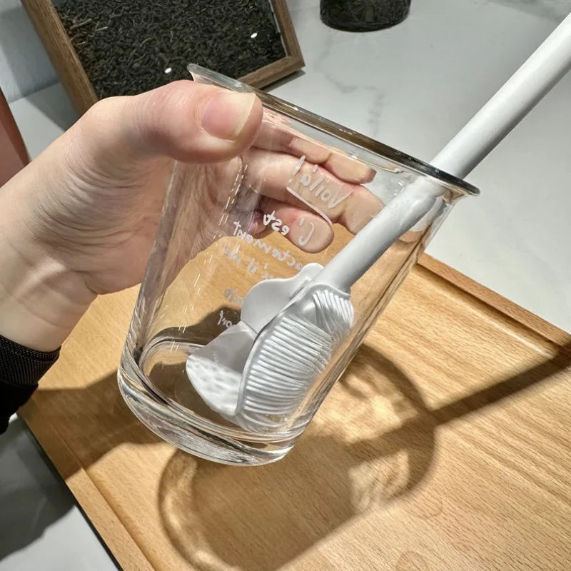 Flaschenbürste mit flexiblem Winkel