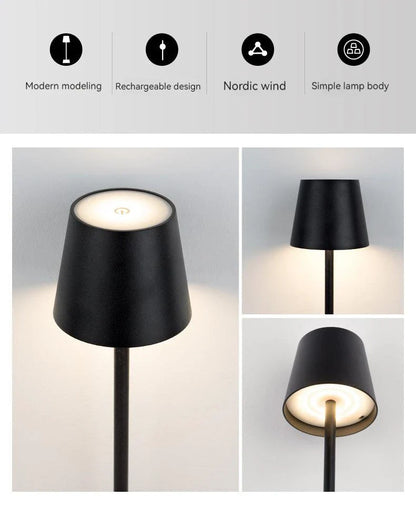 Touch gesteuerte LED-Tischlampe im modernen Design