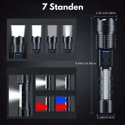 5000 Lumen Taschenlampe – Perfekt für Militär und Outdoor-Aktivitäten