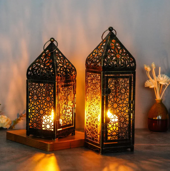 Rustikales Windlicht im Vintage-Look – Bronze Laterne für gemütliche Atmosphäre