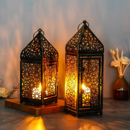 Rustikales Windlicht im Vintage-Look – Bronze Laterne für gemütliche Atmosphäre