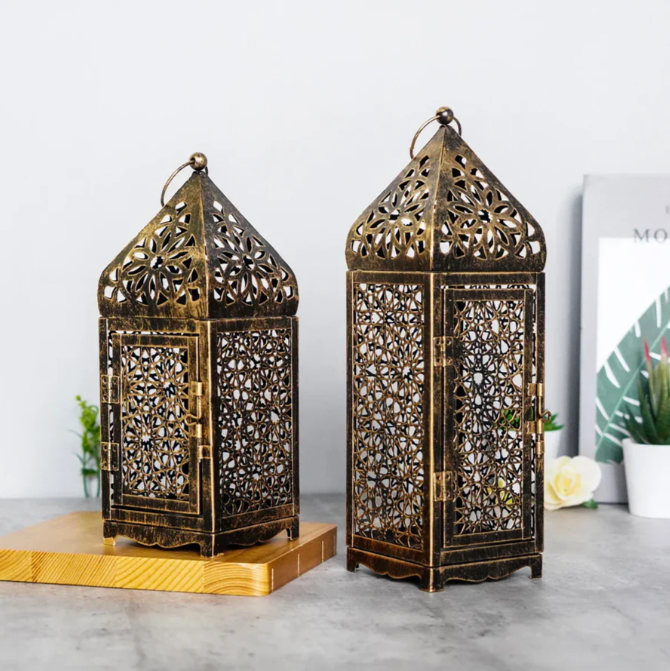 Rustikales Windlicht im Vintage-Look – Bronze Laterne für gemütliche Atmosphäre