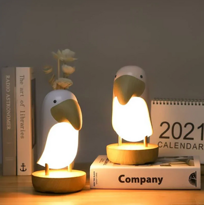Vogel-Design LED Nachtlampe mit Akku