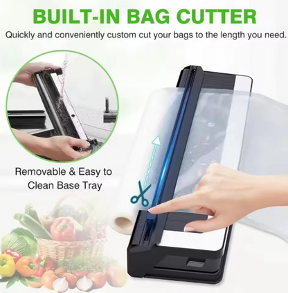 Multifunktionales 8-in-1 Vakuumiergerät mit Folienschneider und Frischhaltefunktion