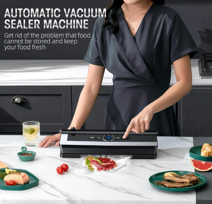 Multifunktionales 8-in-1 Vakuumiergerät mit Folienschneider und Frischhaltefunktion