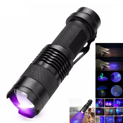 UV-LED-Taschenlampe – Ultraviolette Leuchte zur Flecken- und Urin-Erkennung für Haustiere