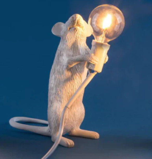 Einzigartige Maus-Tischleuchte mit Kunstvollem Design und LED-Beleuchtung