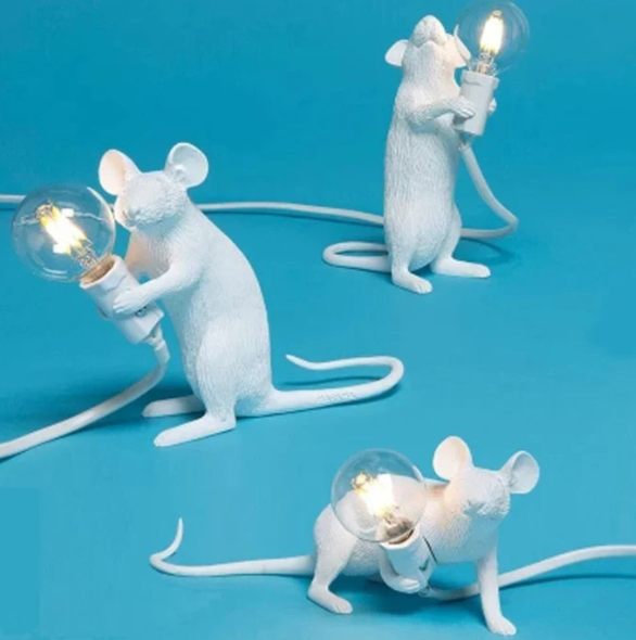 Einzigartige Maus-Tischleuchte mit Kunstvollem Design und LED-Beleuchtung