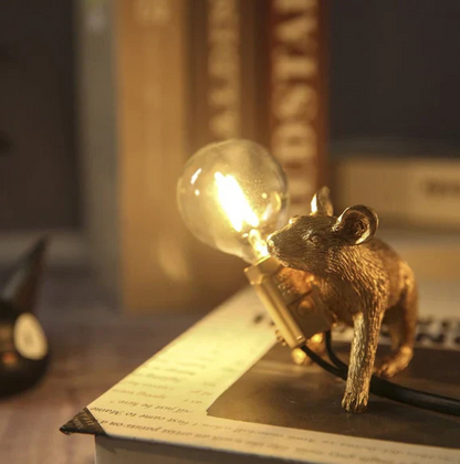 Einzigartige Maus-Tischleuchte mit Kunstvollem Design und LED-Beleuchtung