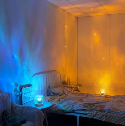 Farbwechselnde LED-Tischlampe mit Fernbedienung