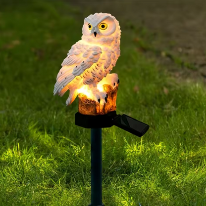 Solar-Eulen-Gartenleuchte mit LED-Beleuchtung für den Außenbereich