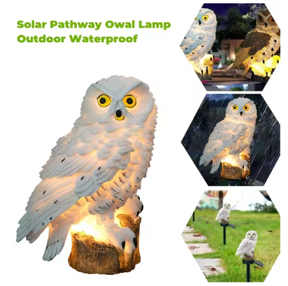 Solar-Eulen-Gartenleuchte mit LED-Beleuchtung für den Außenbereich