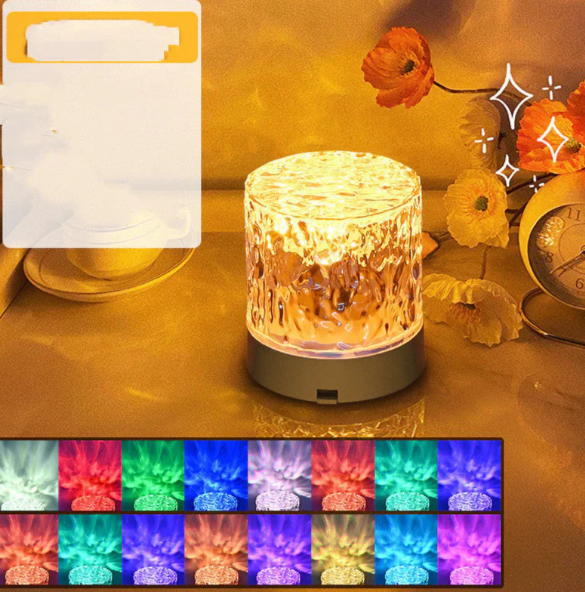 Farbwechselnde LED-Tischlampe mit Fernbedienung