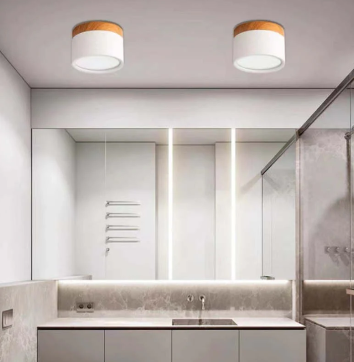 Zeitlose LED-Deckenleuchte im Morandi-Design