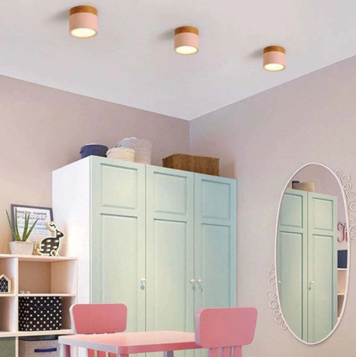 Zeitlose LED-Deckenleuchte im Morandi-Design