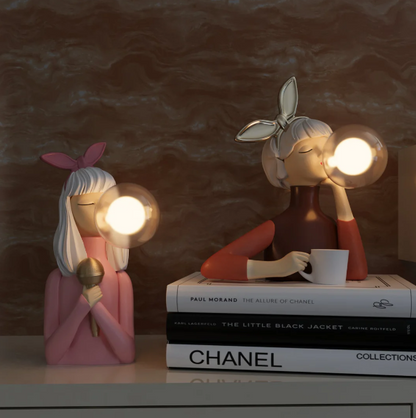 Kreative Lampe mit Kaugummi Blasen Design