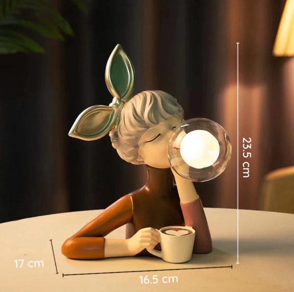 Kreative Lampe mit Kaugummi Blasen Design