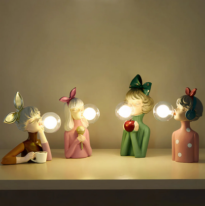 Kreative Lampe mit Kaugummi Blasen Design