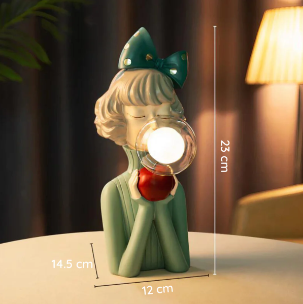 Kreative Lampe mit Kaugummi Blasen Design
