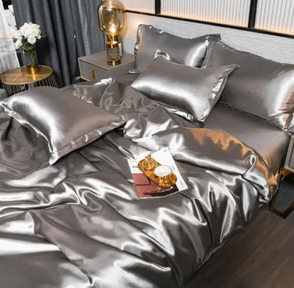 Hochwertige Uni-Satin-Bettwäsche für Komfort und Stil