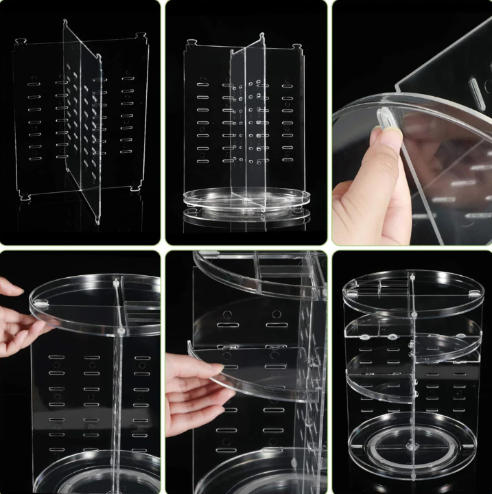 360° Rotierender Make Up Organizer – Praktischer Aufbewahrungsständer für Kosmetik