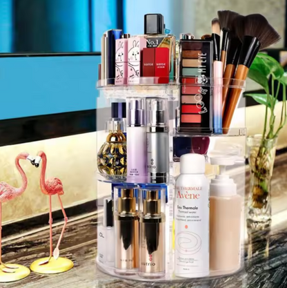 360° Rotierender Make Up Organizer – Praktischer Aufbewahrungsständer für Kosmetik