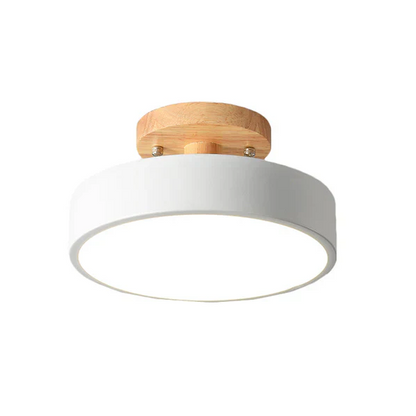 Nordische LED-Deckenleuchte mit Modernem Design und Goldener Akzentbeleuchtung