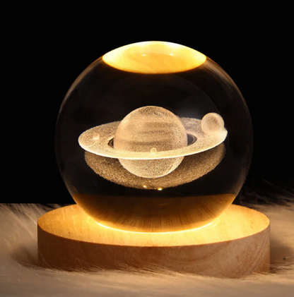 Kristall-Lampe mit 3D-Effekt