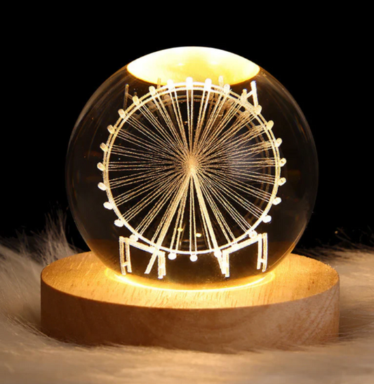 Kristall-Lampe mit 3D-Effekt