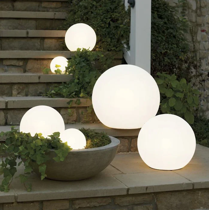 Outdoor-Gartenbeleuchtung – Runde LED-Lampe