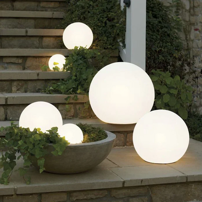 Outdoor-Gartenbeleuchtung – Runde LED-Lampe