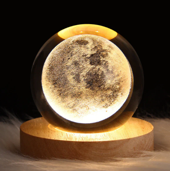 Kristall-Lampe mit 3D-Effekt