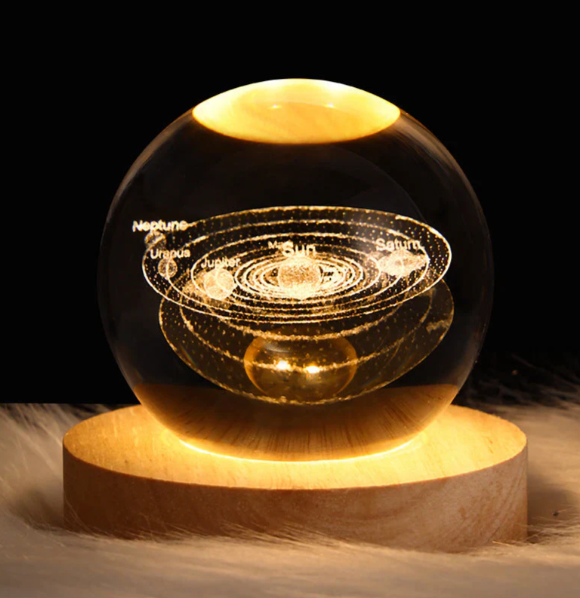 Kristall-Lampe mit 3D-Effekt