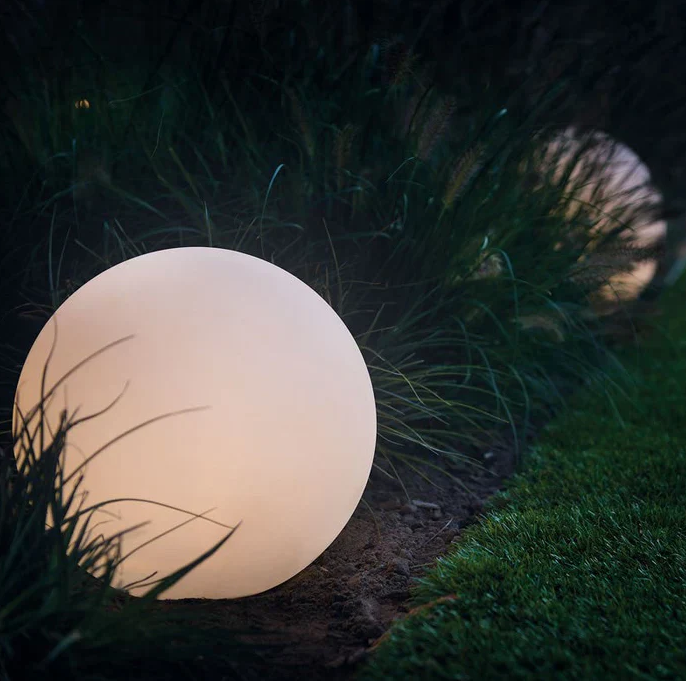 Outdoor-Gartenbeleuchtung – Runde LED-Lampe