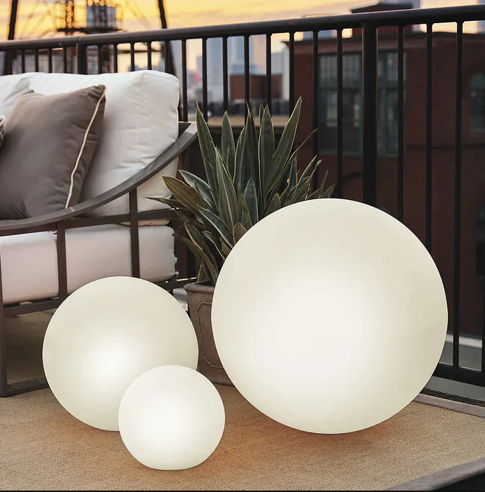 Outdoor-Gartenbeleuchtung – Runde LED-Lampe