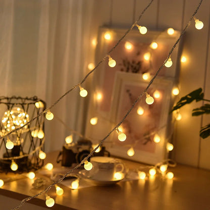 Außen-Lichterkette mit Solarstrom für den Garten