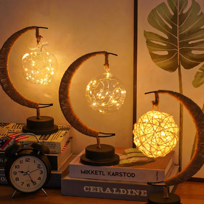 Mondlampe Mit Lichterketten