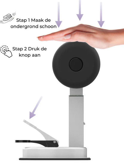 Kompakter Bauchtrainer mit Starker Saugkraft für Effektive Bauchmuskelübungen