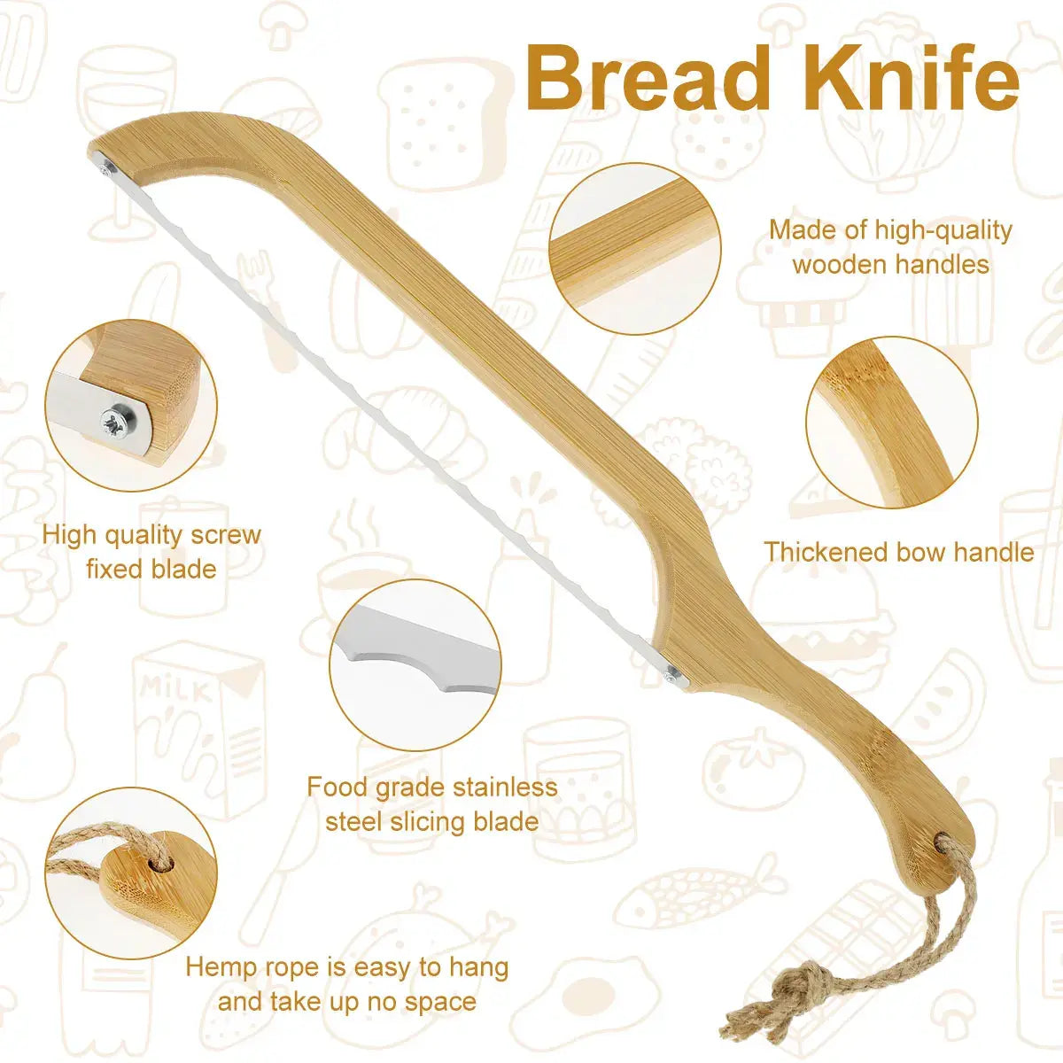 Scharfes Brotmesser Mit Ergonomischem Griff Für Gleichmäßige Scheiben