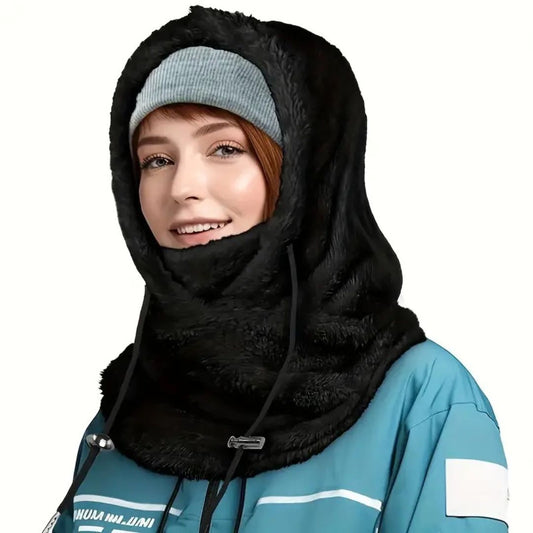 Fleece-Kapuze für kaltes Wetter bei Outdoor-Aktivitäten