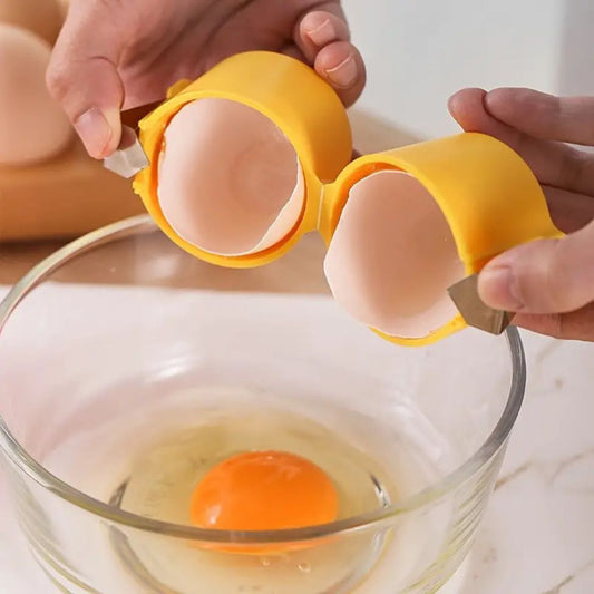 Handlicher Ei-Öffner für gekochte und rohe Eier