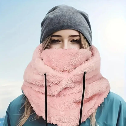 Fleece-Kapuze für kaltes Wetter bei Outdoor-Aktivitäten