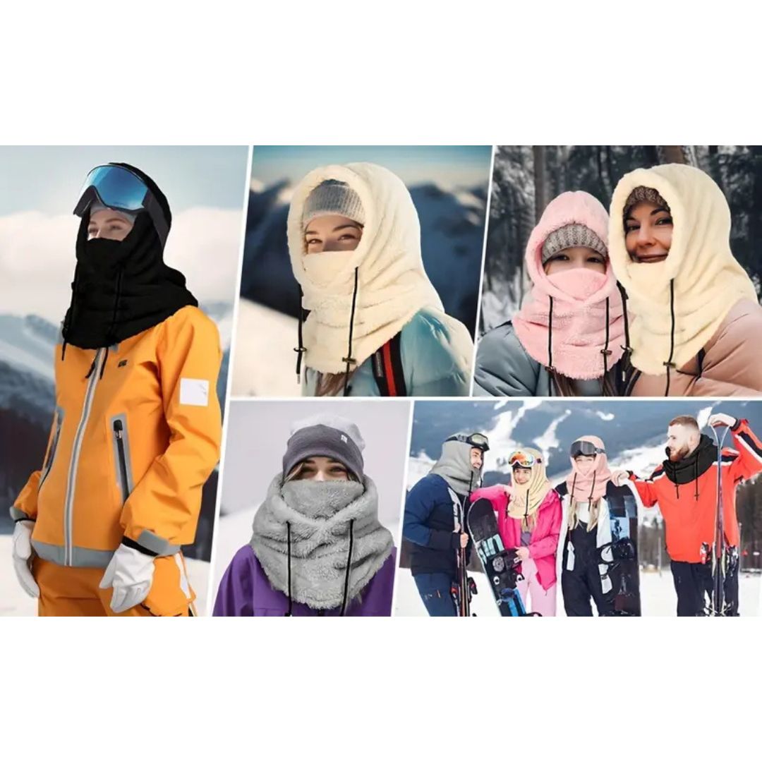 Fleece-Kapuze für kaltes Wetter bei Outdoor-Aktivitäten
