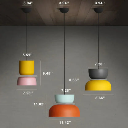 Macaron-Design Pendelleuchte mit LED-Technologie