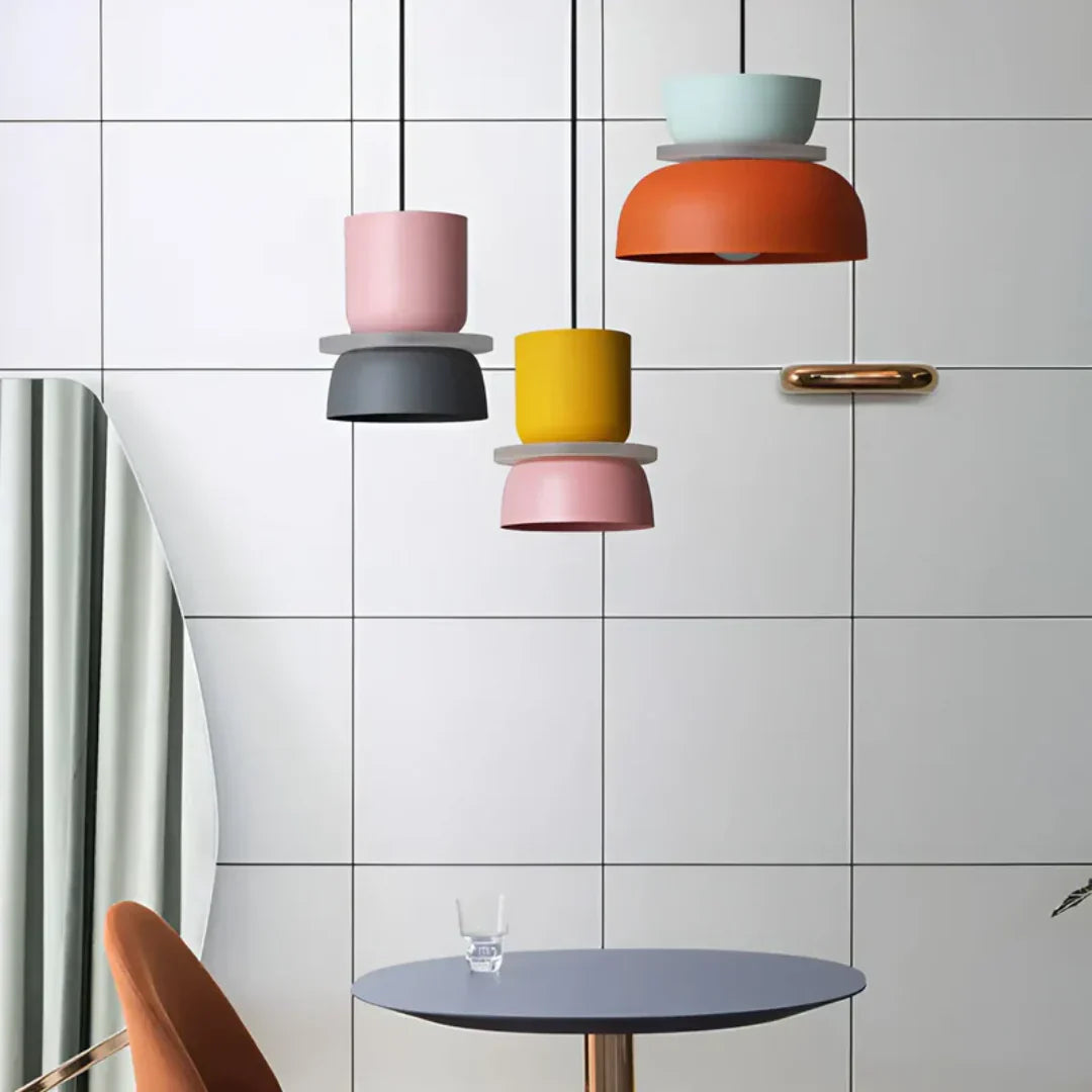 Macaron-Design Pendelleuchte mit LED-Technologie