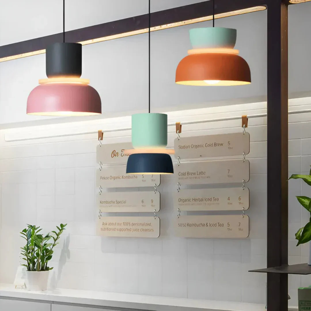 Macaron-Design Pendelleuchte mit LED-Technologie