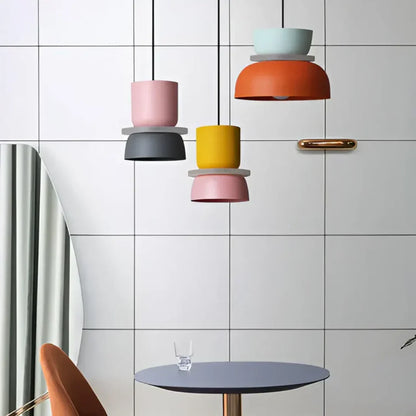 Macaron-Design Pendelleuchte mit LED-Technologie