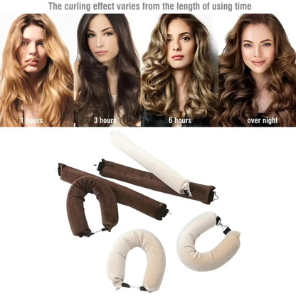 Hitzefreies Haarwickler-Set für schonende Locken