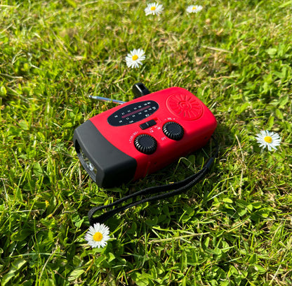 Notfall Solar Radio mit Kurbel – Dynamo Radio mit Powerbank und LED Taschenlampe